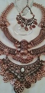 Coppertoned Cleopatra Necklace/Earring Set